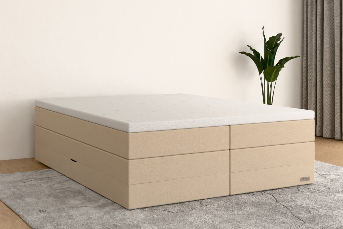 Boxspringbett MAX 180x200 cm Creme H2 /H3 BE0BKSO