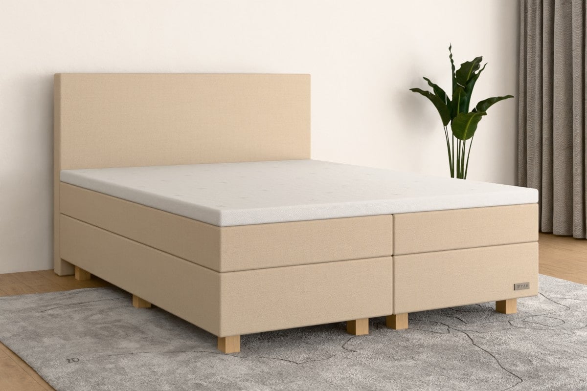 Boxspringbett MAX  160x200 cm  Creme  H2 /H4 BE100SF
