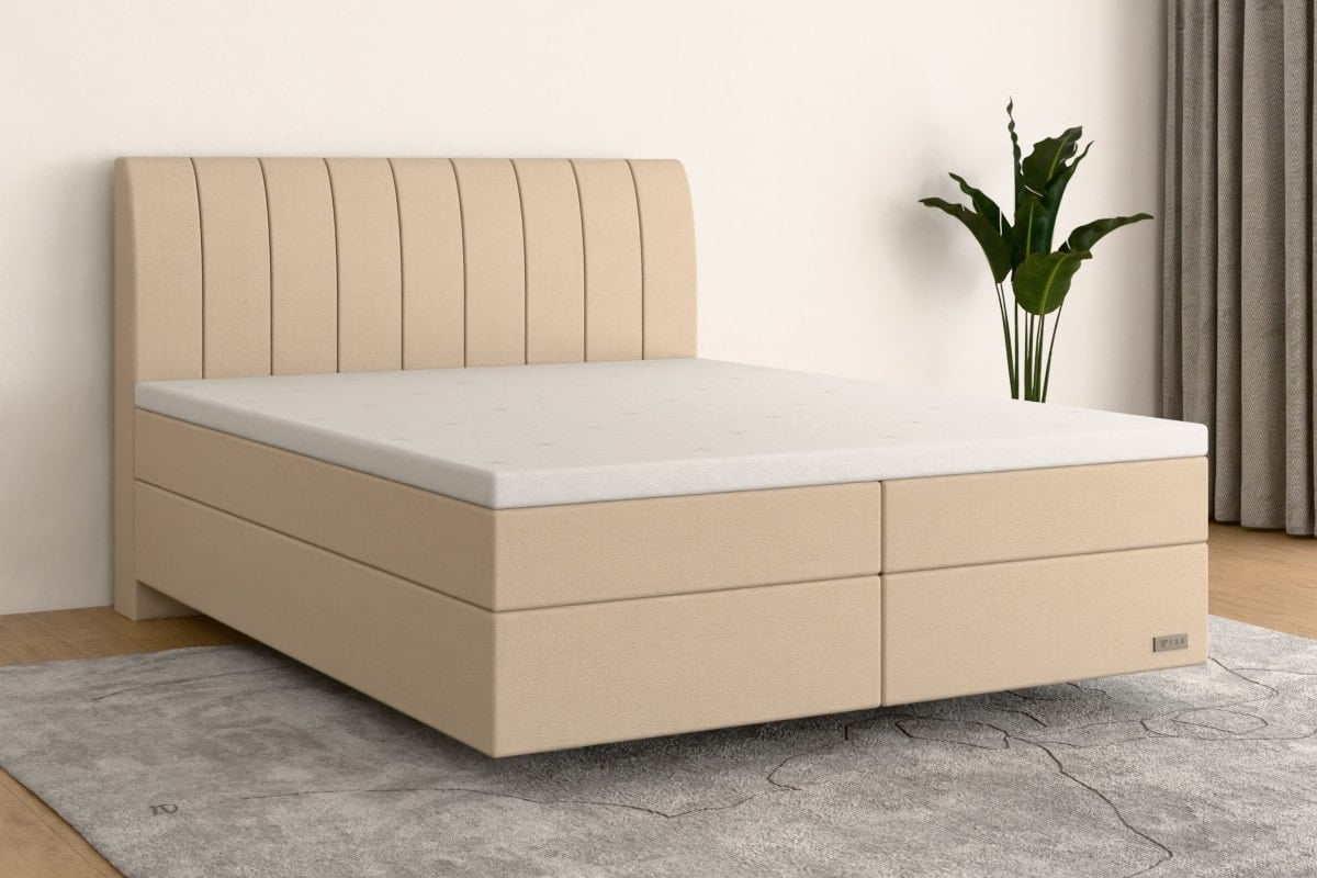Boxspringbett PRO  180x200 cm  Creme  H3 /H3 BE400SO