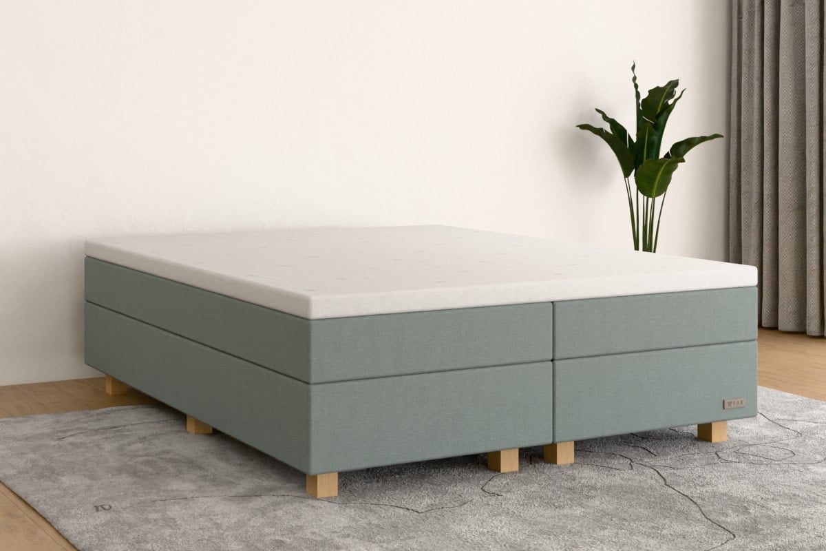 Boxspringbett PRO 180x200 cm Eisblau H3 /H4 BL000SF