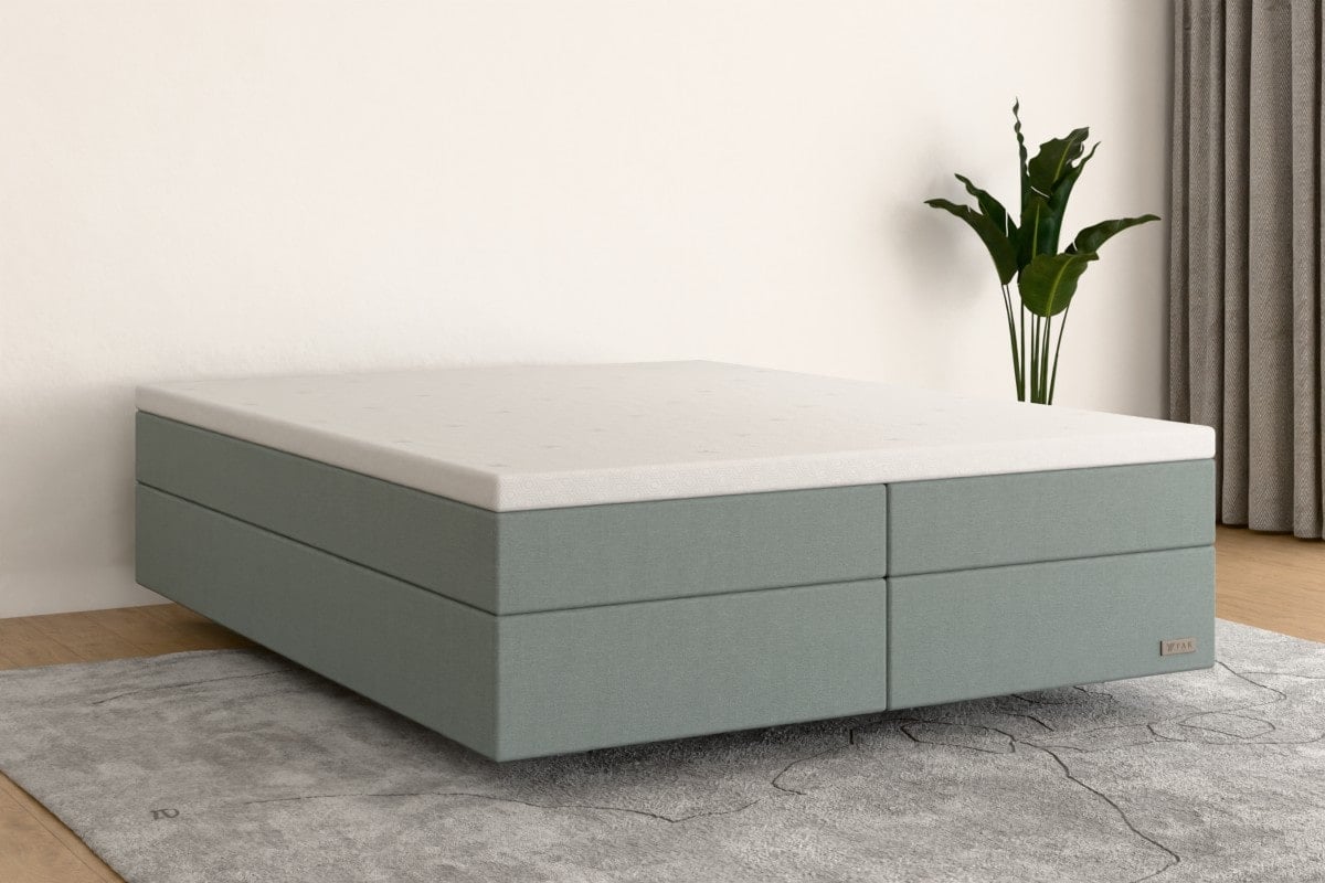 Boxspringbett MAX  160x200 cm  Eisblau  H2 /H2 BL000SO