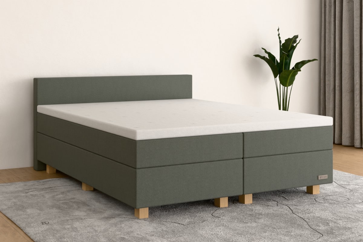 Boxspringbett PRO  180x200 cm  Waldgrün  H2 /H4 GN500SF