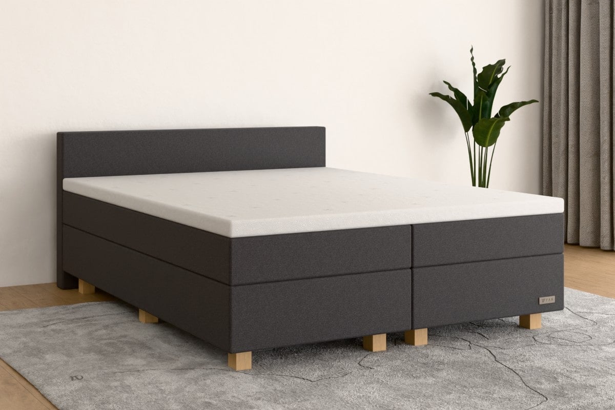 Boxspringbett PRO 180x200 cm Grau H4 /H2 GR500SF