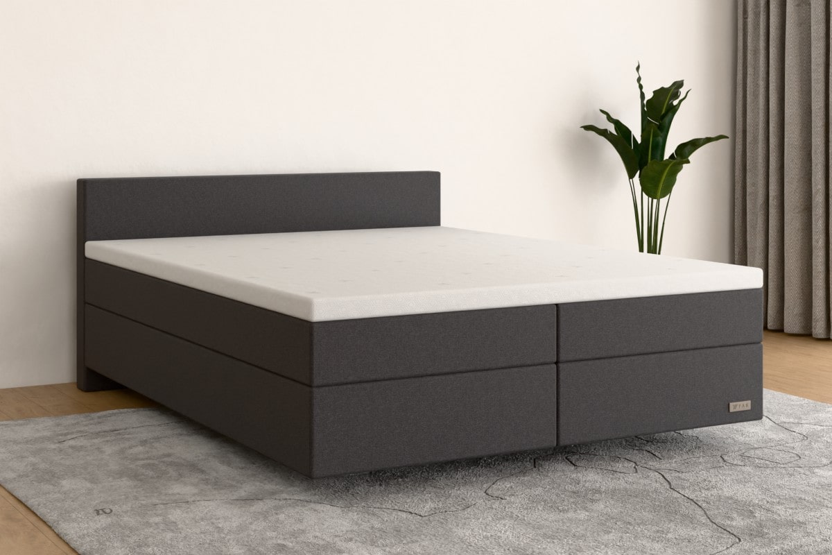 Boxspringbett PRO  200x200 cm  Grau  H2 /H2 GR500SO