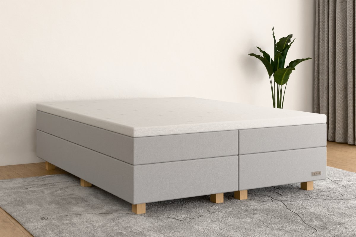 Boxspringbett MAX 200x200 cm Hellgrau H3 /H4 HG000SF