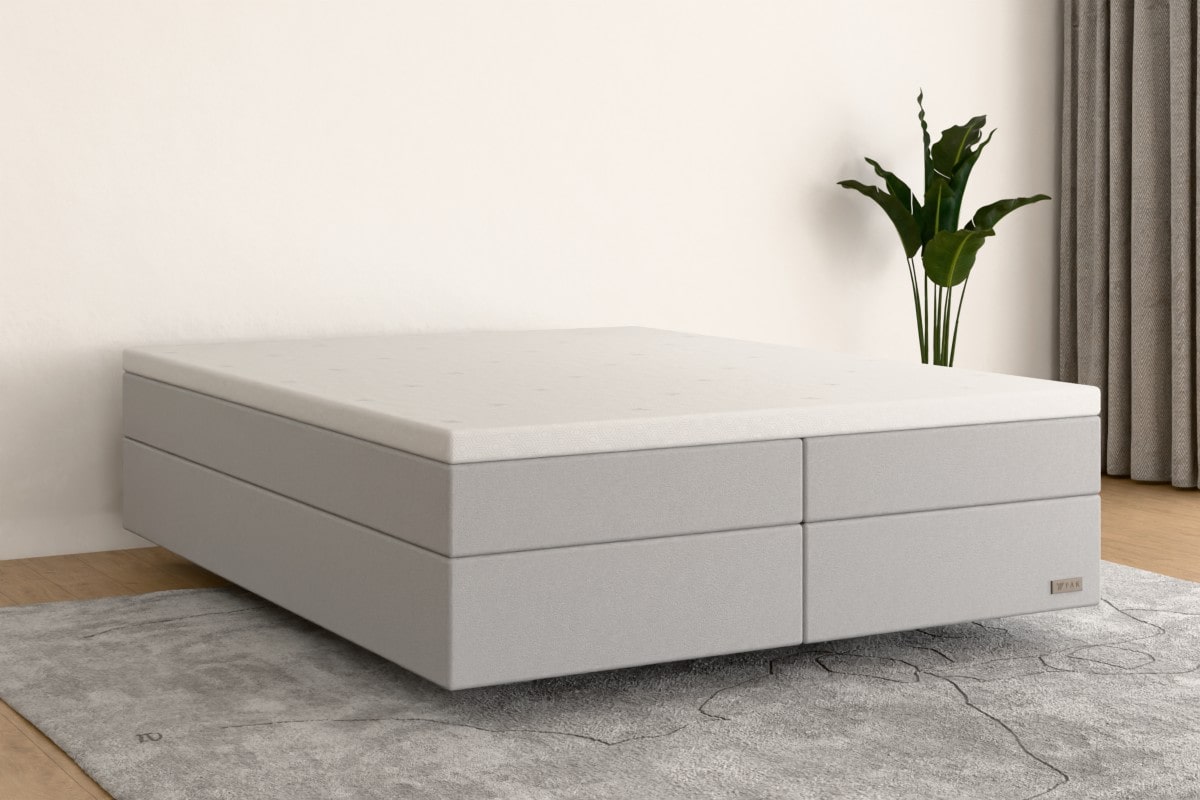 Boxspringbett PRO  200x200 cm  Hellgrau  H4 /H2 HG000SO