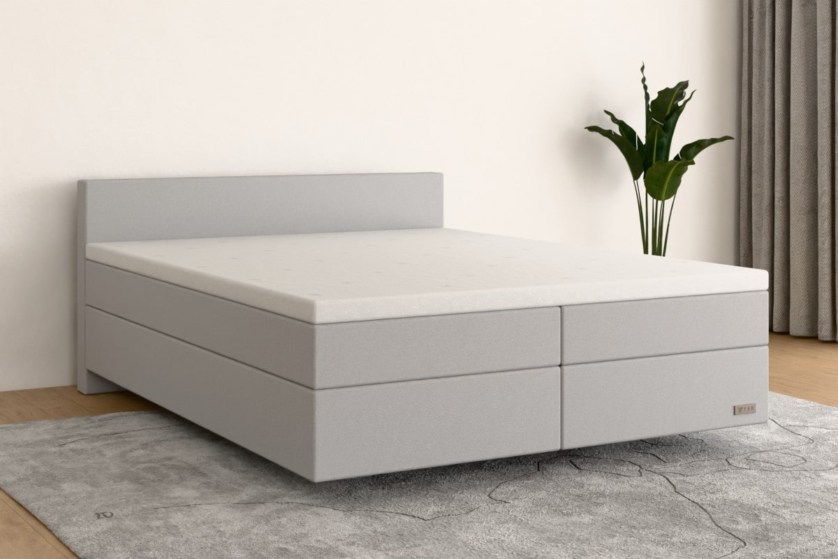 Boxspringbett PRO  180x200 cm  Hellgrau  H2 /H2 HG500SO