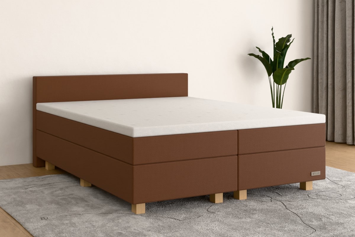 Boxspringbett MAX  200x200 cm  Altrosa  H3 /H2 KCO500SF