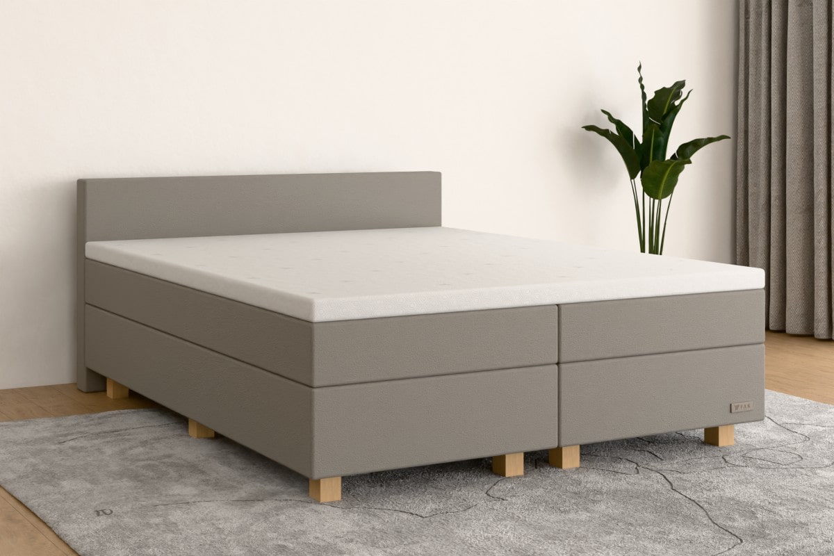 Boxspringbett MAX  200x200 cm  Creme  H4 /H2 KHG500SF