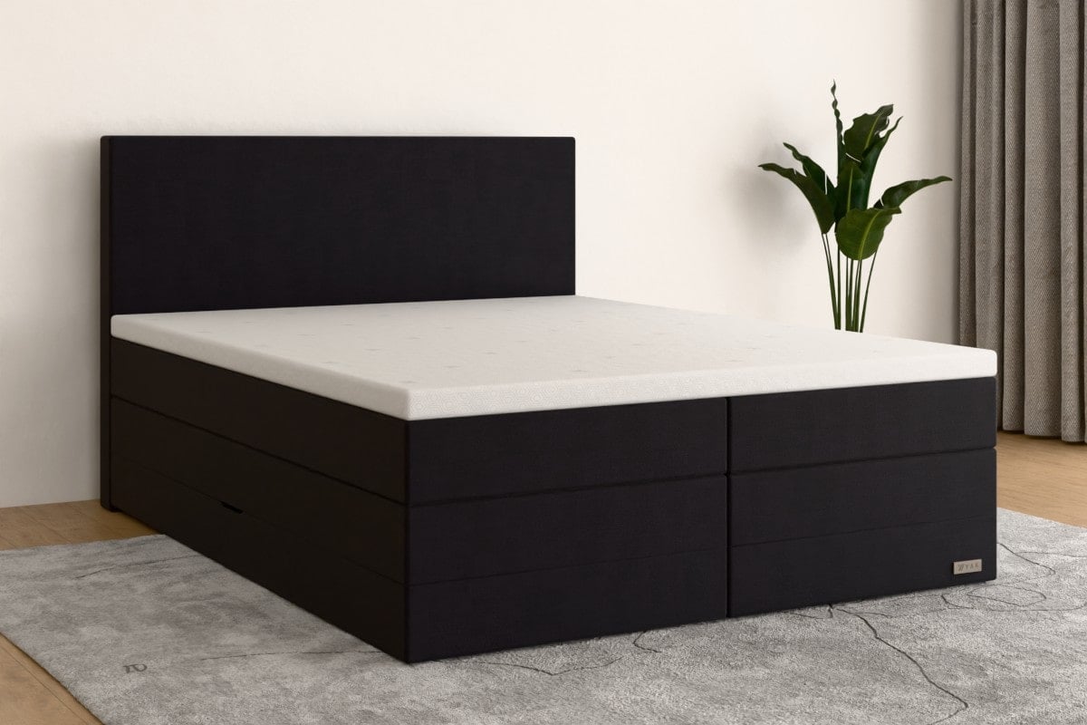Boxspringbett PRO 180x200 cm Black Edition H3 /H2 SW1BKSO