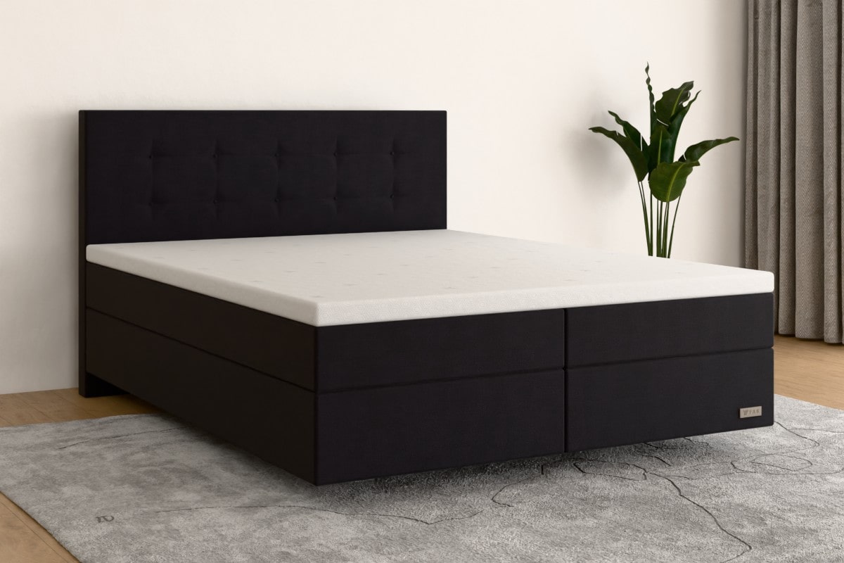Boxspringbett MAX  180x200 cm  Black Edition  H4 /H4 SW200SO