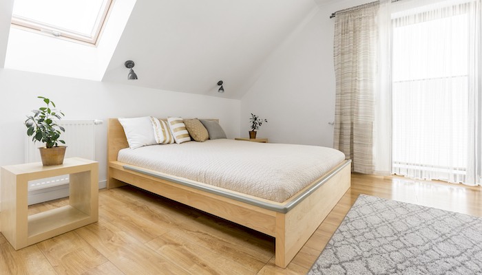 Boxspringbett für Dachschrägen Beispiel