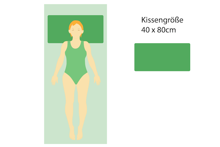 Kopfkissen Größe 40x80