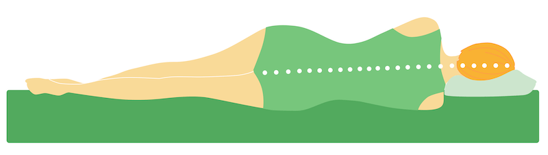 Optimale Schlafposition Seitenschläfer