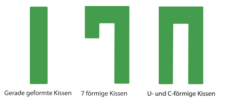 Orthopädisches Seitenschläferkissen Formen