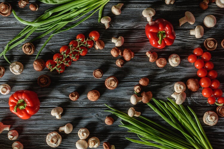 Pilze Gemüse Paprika