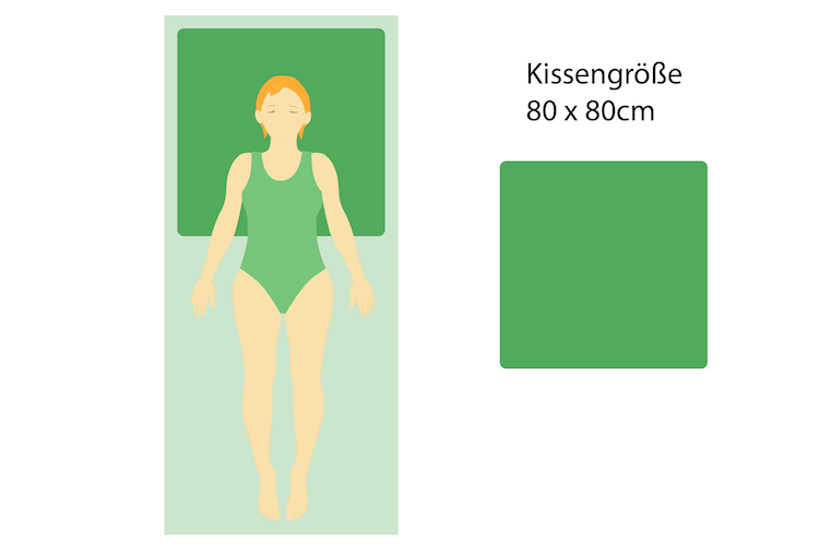 Schlafkissen Größe 80x80