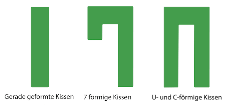 Seitenschläferkissen Formen