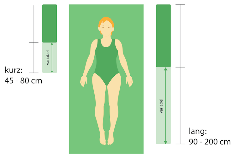 Seitenschläferkissen Länge