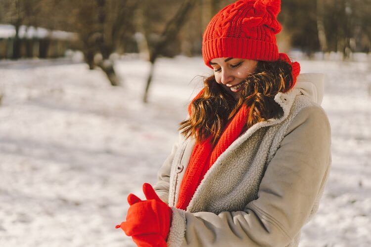 Winter Schnee Frau