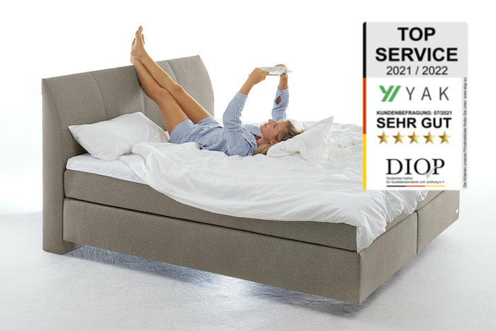 Empfehlung: YAK Boxspringbett in beige