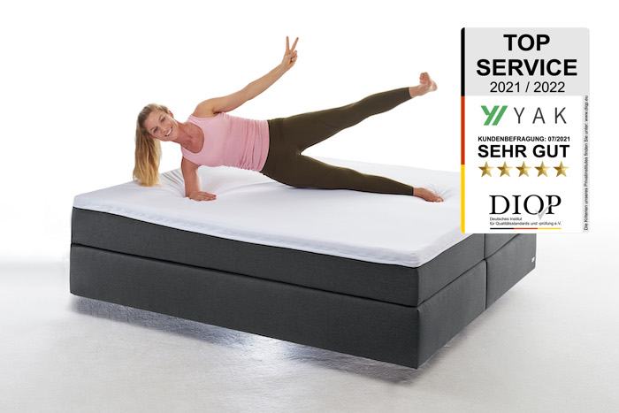 Empfehlung: Empfehlung: YAK Boxspringbett ohne Kopfteil