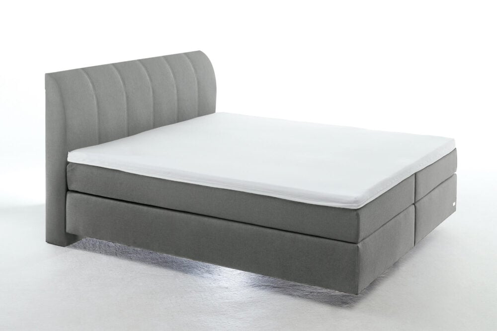 Yak Boxspringbett Grau Originales Kopfteil