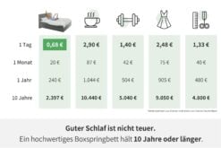 YAK Boxspringbett Preis 10 J