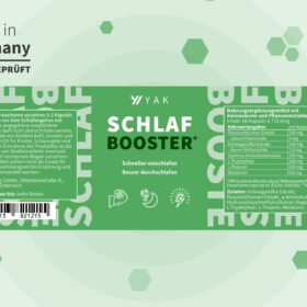 Yak Schlafbooster Etikett