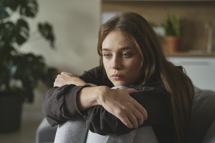 Frau Mit Depressionen