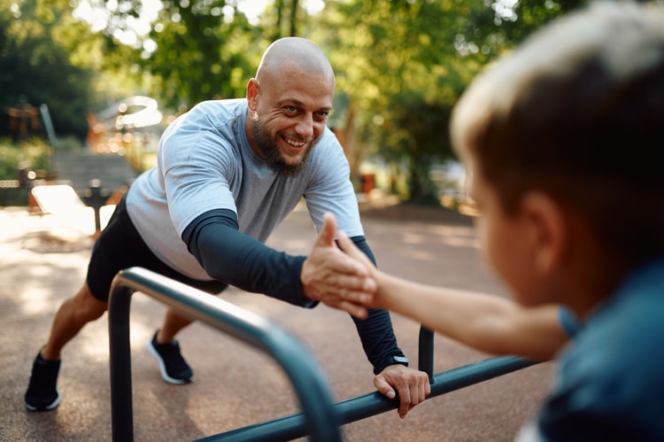 Glücklich Motiviert Training