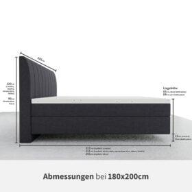 YAK Boxspringbett Abmessungen 180