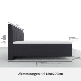 YAK Boxspringbett Abmessungen