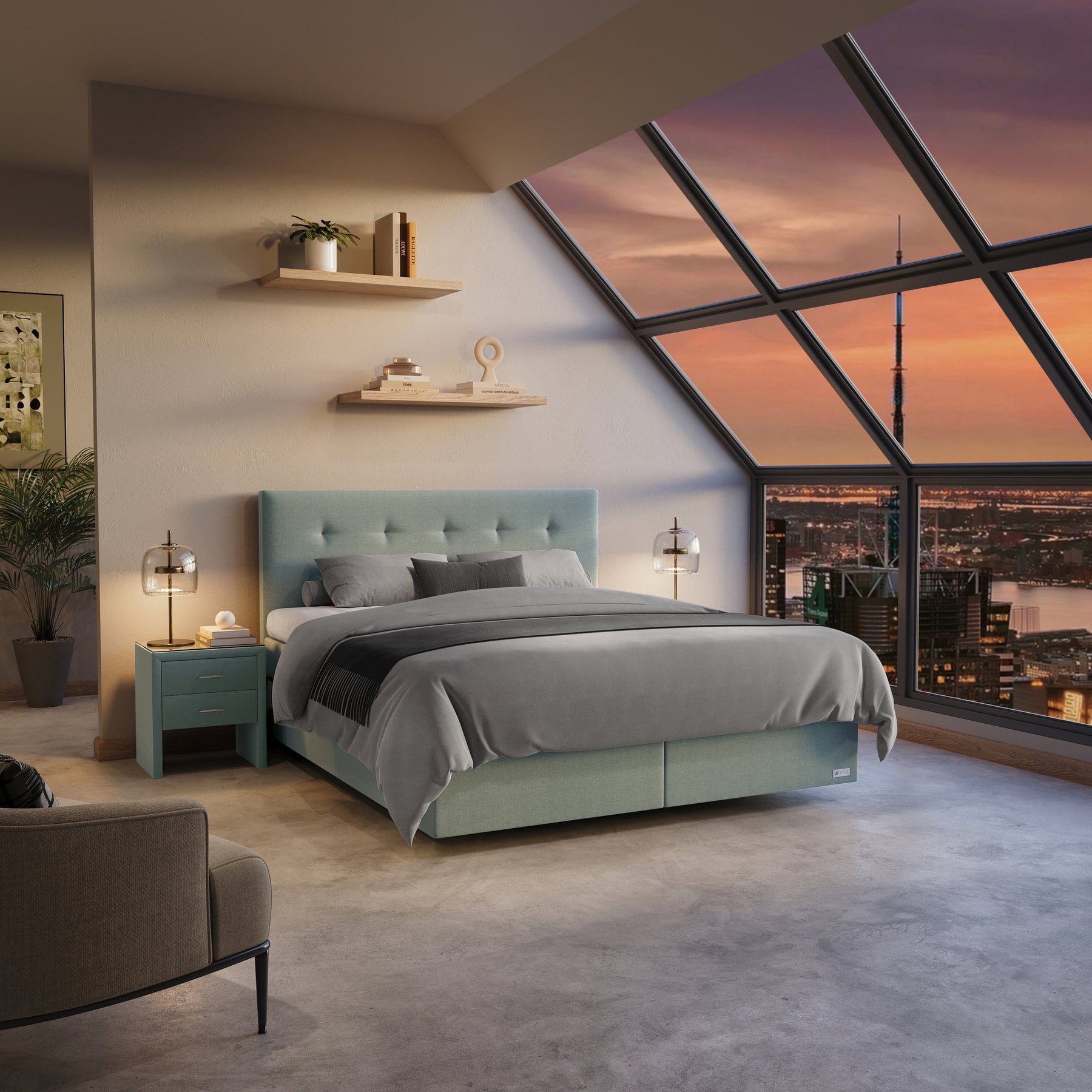 YAK Boxspringbett Details B1