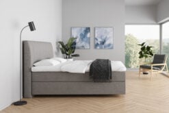 YAK Boxspringbett Hellgrau Haus