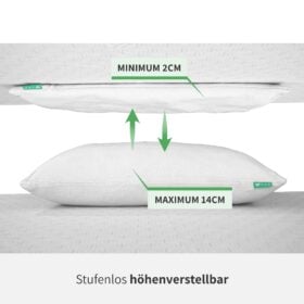 YAK Kopfkissen Hoehenverstellbar (1)