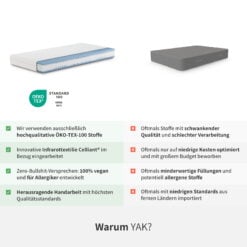 YAK Matratze Warum