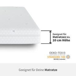 YAK Spannbettlaken Fuer Matratze