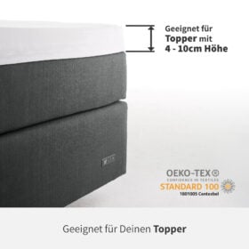 YAK Spannbettlaken Fuer Topper